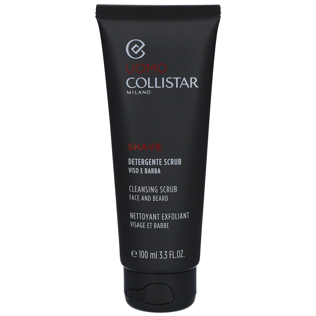 Collistar Men Nettoyant Exfoliant Visage et Barbe (100 ml)