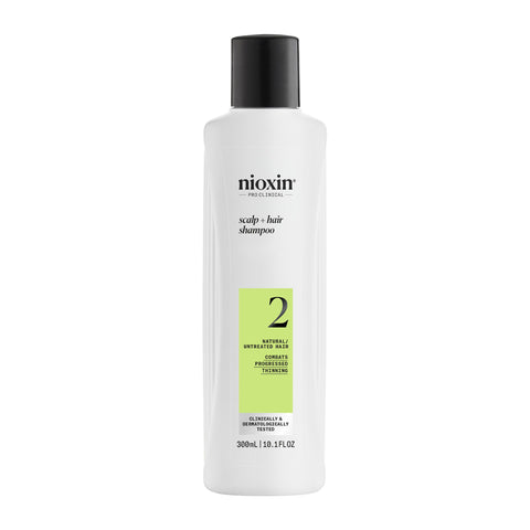 Nioxin Shampooing System 2 pour cheveux clairsemés avancés (300 ml)