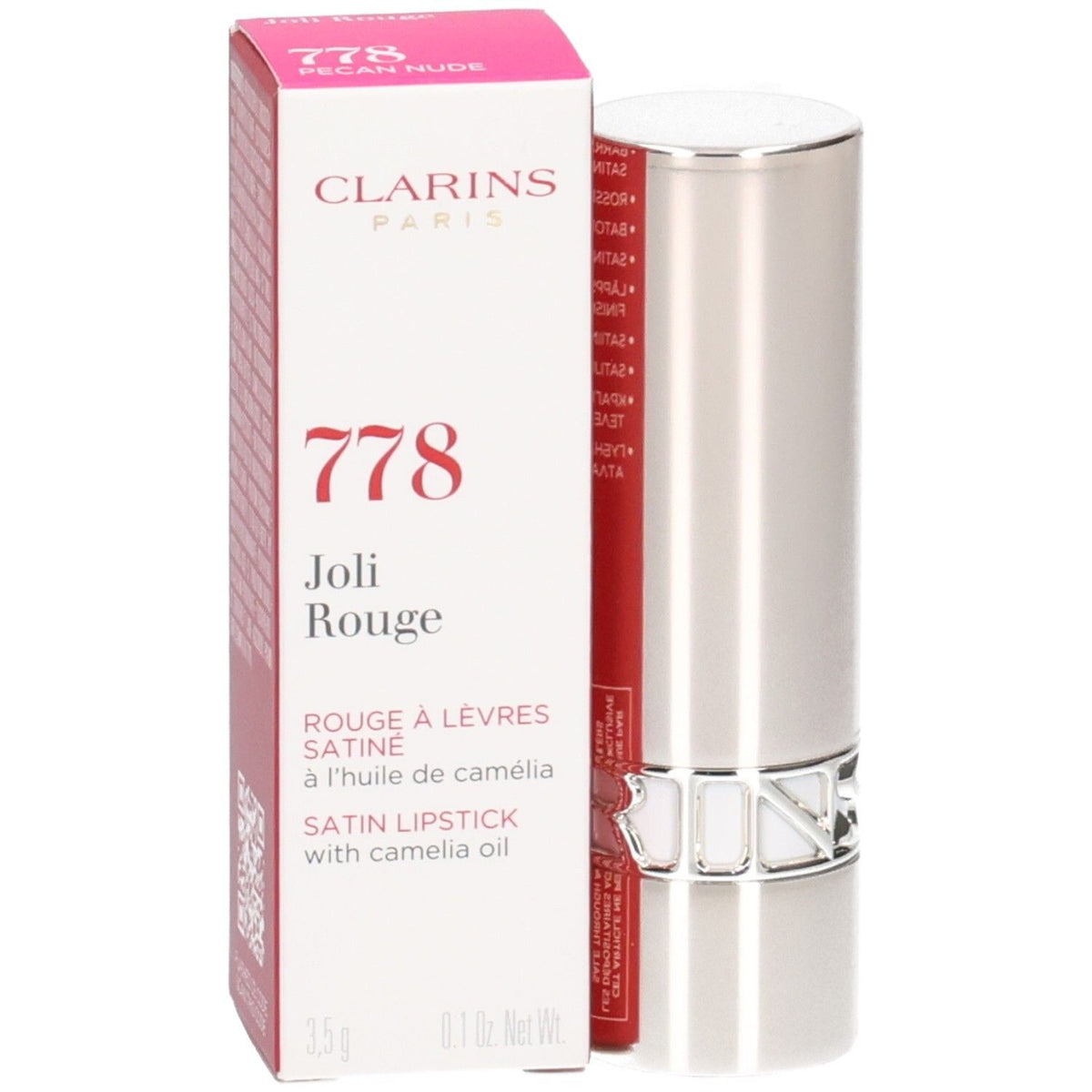 Clarins Joli Rouge Satin Rouge à Lèvres 778 Pecan Nude