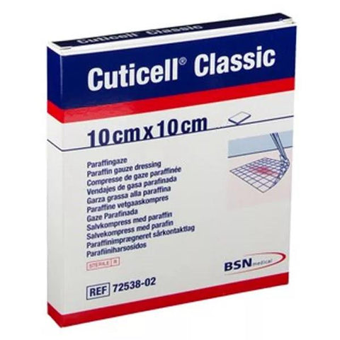 BSN Medical Cuticell Classic Paraffin Gauze Dressing 10x10cm 5 Units