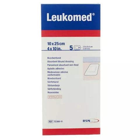 BSN Médical Leukomed Pansement Non Tissé Adhésif 10 x 25cm 5 Unités