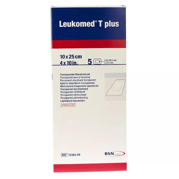 BSN Médical Leukomed T+ pansement non tissé adhésif (10 x 25 cm, 5 unités)