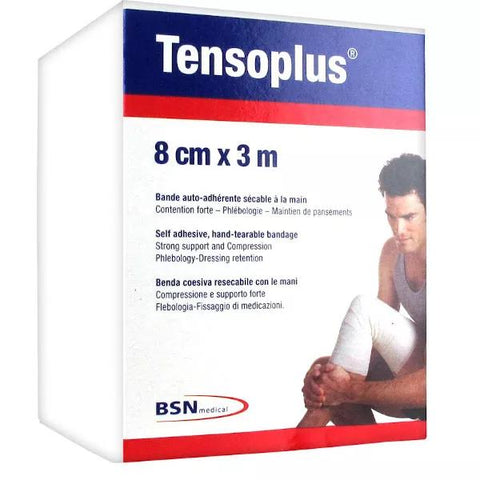 BSN Medical TensoPlus White Cohesive Bandage 8cm x 3m