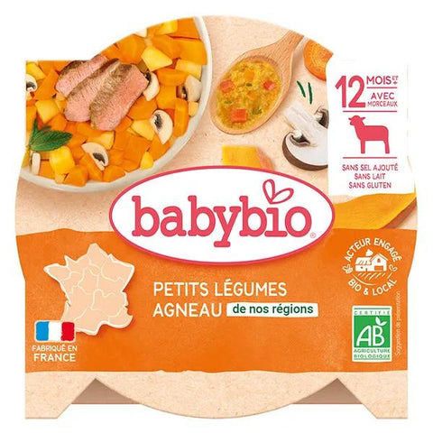 Babybio Lunch Plate Lamb and Small Vegetable Navarin +12m Organic 230g