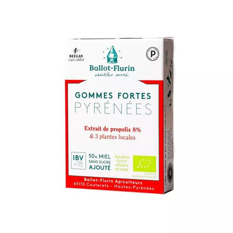 Ballot-Flurin Propolis Strong Pyrenees Throat Organic Gums 30g