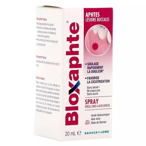 Bausch & Lomb Bloxaphte Spray Mouth Ulcers and Oral Lesions 20ml
