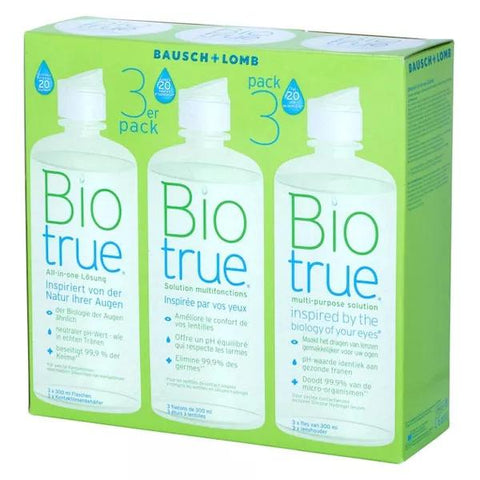 Bausch & Lomb Contactology Biotrue Multi-Purpose Solution Pack of 3 x 300ml