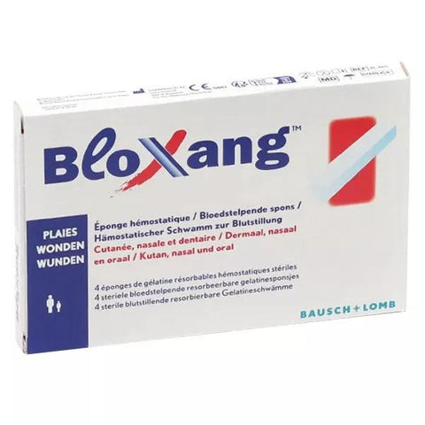Bausch & Lomb Dermatology Bloxang Resorbable Hemostatic Gelatin Sponge 4 Units