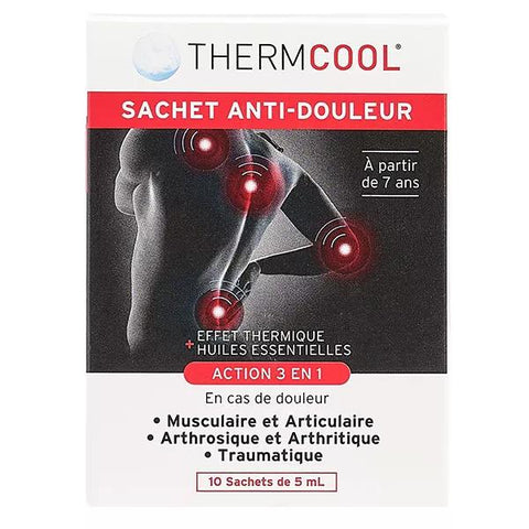 Bausch & Lomb ThermCool Pain Relief Gel Sachet 3-in-1 Action 10 x 5ml