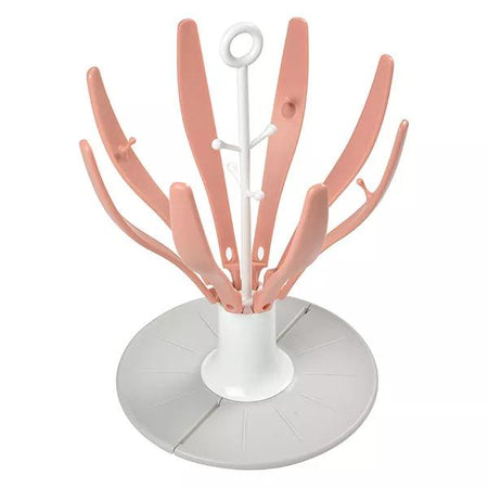 Béaba Biberonnerie Egouttoir Fleur Pliable Rose