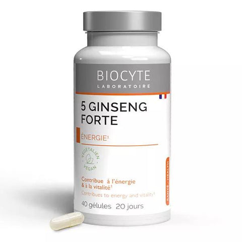 Biocyte 5 Ginseng Forte Energie & Vitalité 40 Gélules