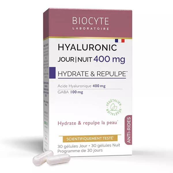 Biocyte Hyaluronic jour/nuit 400mg Anti-Rides 30 gélules Jour 30 gélules Nuit