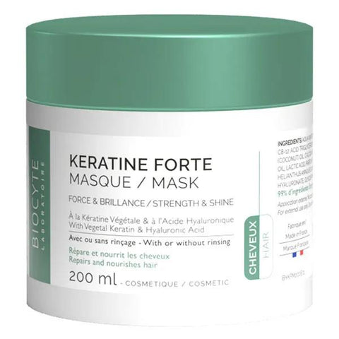 Biocyte Keratin Forte Strength & Shine Mask Repairs Nourishes & Protects hair 150ml