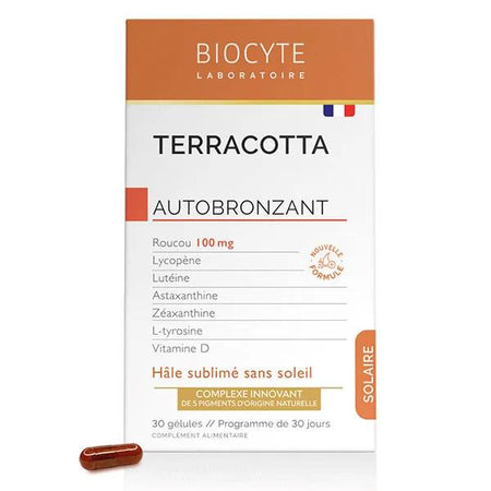 Biocyte Terracotta Autobronzant Hâle sublimé sans soleil (30 gélules)