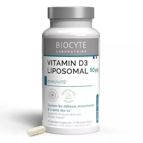 Biocyte Vitamin D3 2000 IU Liposomal Immunity and Bone Maintenance 30 Capsules
