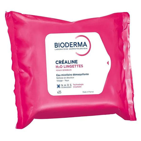 Bioderma Sensibio H2O Make-up Removing Facial Wipes Sensitive Skin 25 wipes