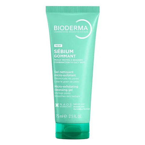 Bioderma Sebium gommant 75ml Gel nettoyant micro-exfoliant