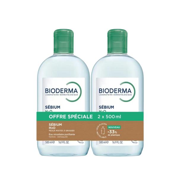 Bioderma Sébium H2O lot de 2x500ml