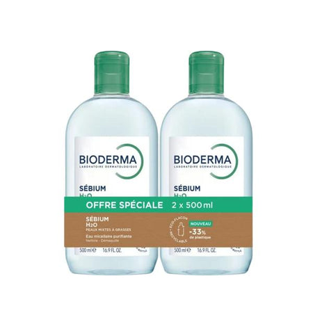 Bioderma Sébium H2O lot de 2x500ml