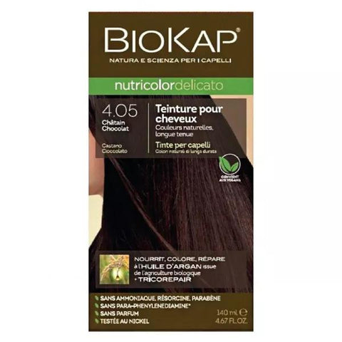 Biokap Nutricolor Delicato coloration 4.05 Châtain Chocolat 140 ml