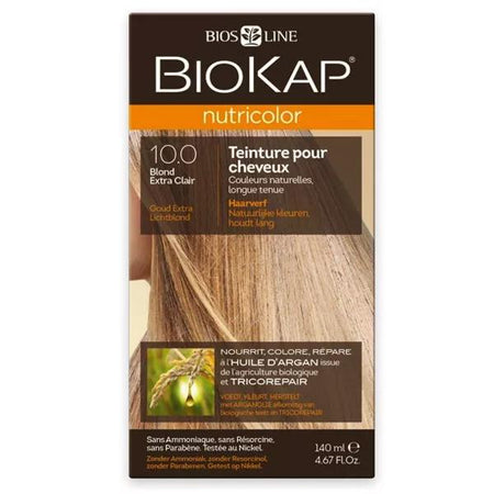 Biokap Nutricolor coloration pour Cheveux 10.0 Blond Extra Clair (140 ml)