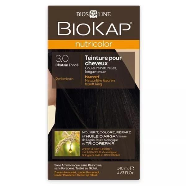 Biokap Nutricolor Coloration pour Cheveux 3.0 Chatain foncé 140ml