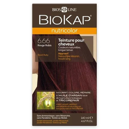 Biokap Nutricolor Coloration Cheveux 6.66 Rouge Rubis - 140 ml