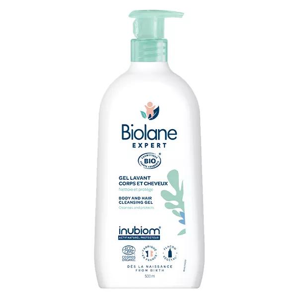 Biolane Expert Gel lavant Corps et Cheveux Bio Peaux Sensibles 500ml