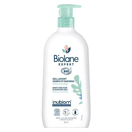 Biolane Expert Gel lavant Corps et Cheveux Bio Peaux Sensibles 500ml