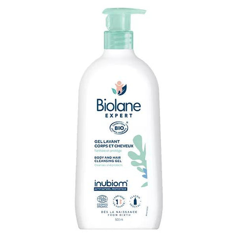 Biolane Expert Gel lavant Corps et Cheveux Bio Peaux Sensibles 500ml