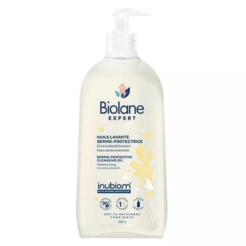 Biolane Expert Huile lavante dermo-protectrice Bébé Flacon pompe 500 ml