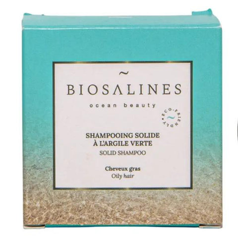 Biosalines Shampooing Solide à l’Argile Verte 75g