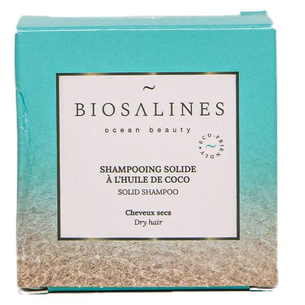 Biosalines Shampooing Solide à l’huile de Noix de Coco (75 g)