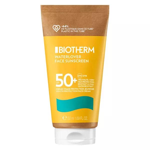 Biotherm Waterlover Crème Protectrice Visage Anti-Âge SPF50 (50 ml)