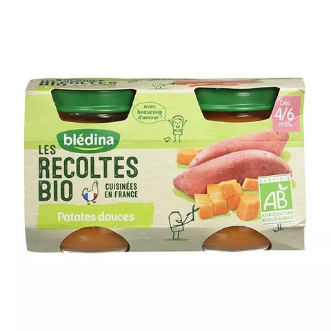 Blédina Organic Harvest Sweet Potato Pot +4m 2 x 130g
