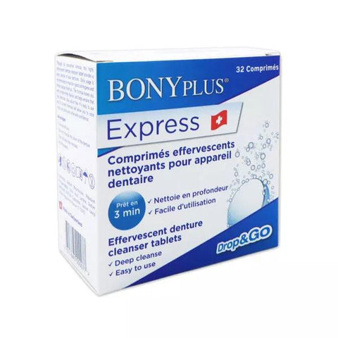 Bonyf Bonyplus Denture Cleansing Effervescent Tablets 32 Count