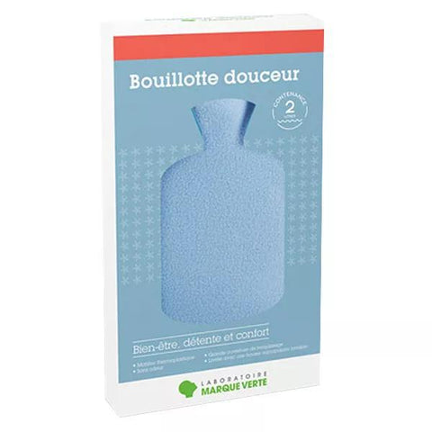 Hot Water Bottle Blue Cover 2L