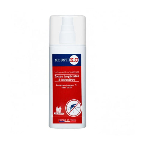 Mousti K.O Lotion anti-moustiques zones tropicales infestées (100 ml)