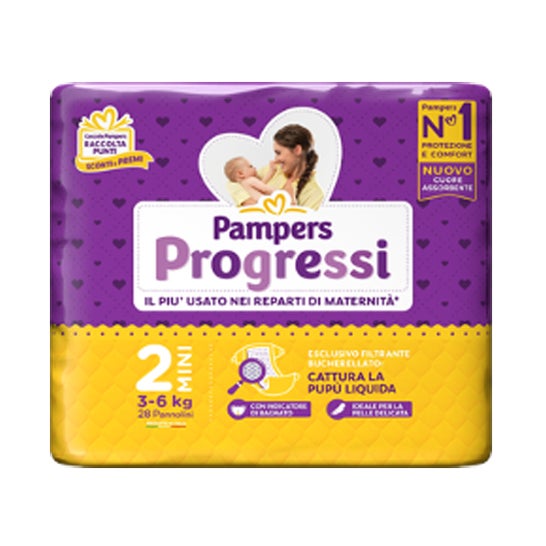 Pampers Progressi Mini couches (28 pièces)