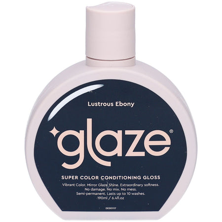 Glaze Supergloss Lustrous Ebony Soin Gloss Colorant Noir Naturel (190 ml)