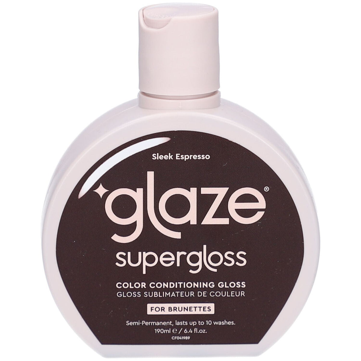 Glaze Supergloss Sleek Espresso Soin Gloss Colorant Brun Froid (190 ml)