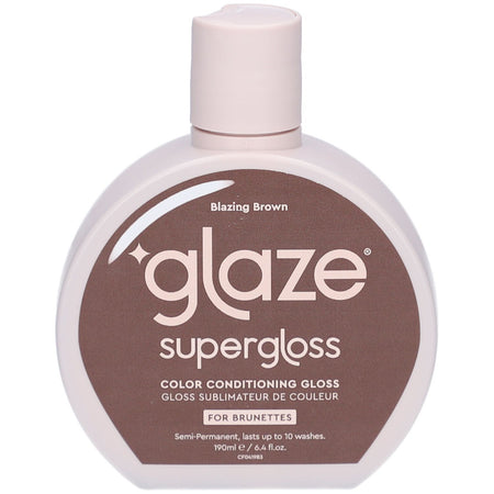 Glaze Supergloss Blazing Brown Soin Gloss Colorant Brun Intense (190 ml)