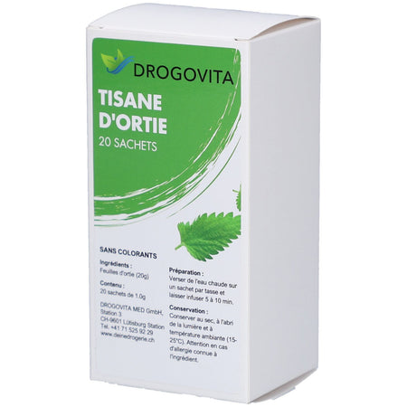 Drogovita tisane d'ortie (20 sachets)