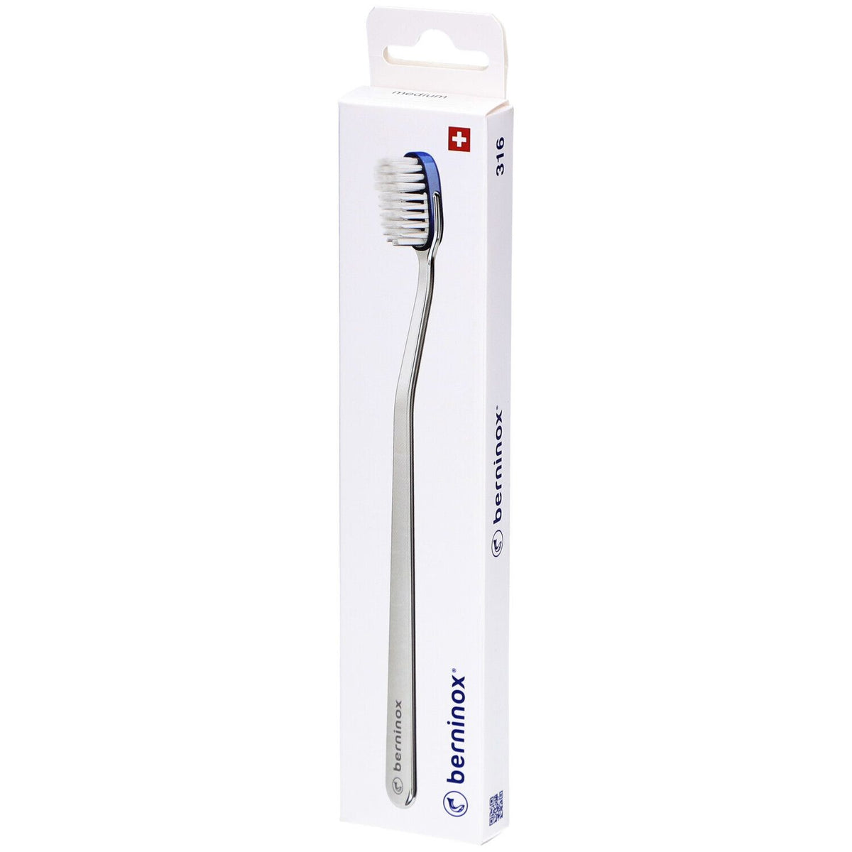 Berninox Brosse à dents 316 Bleu océan Medium (1 pièce)