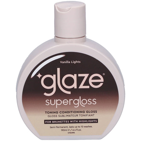 Glaze Supergloss Vanilla Lights Soin Gloss Tonifiant Brunettes Mèches (190 ml)