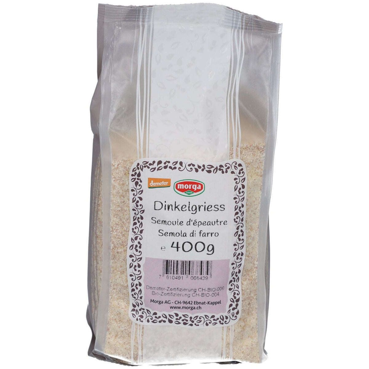 Morga semoule d'épeautre bio (400 g)