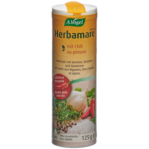 A.Vogel Herbamare sel marin aux légumes et au piment bio (125 g)