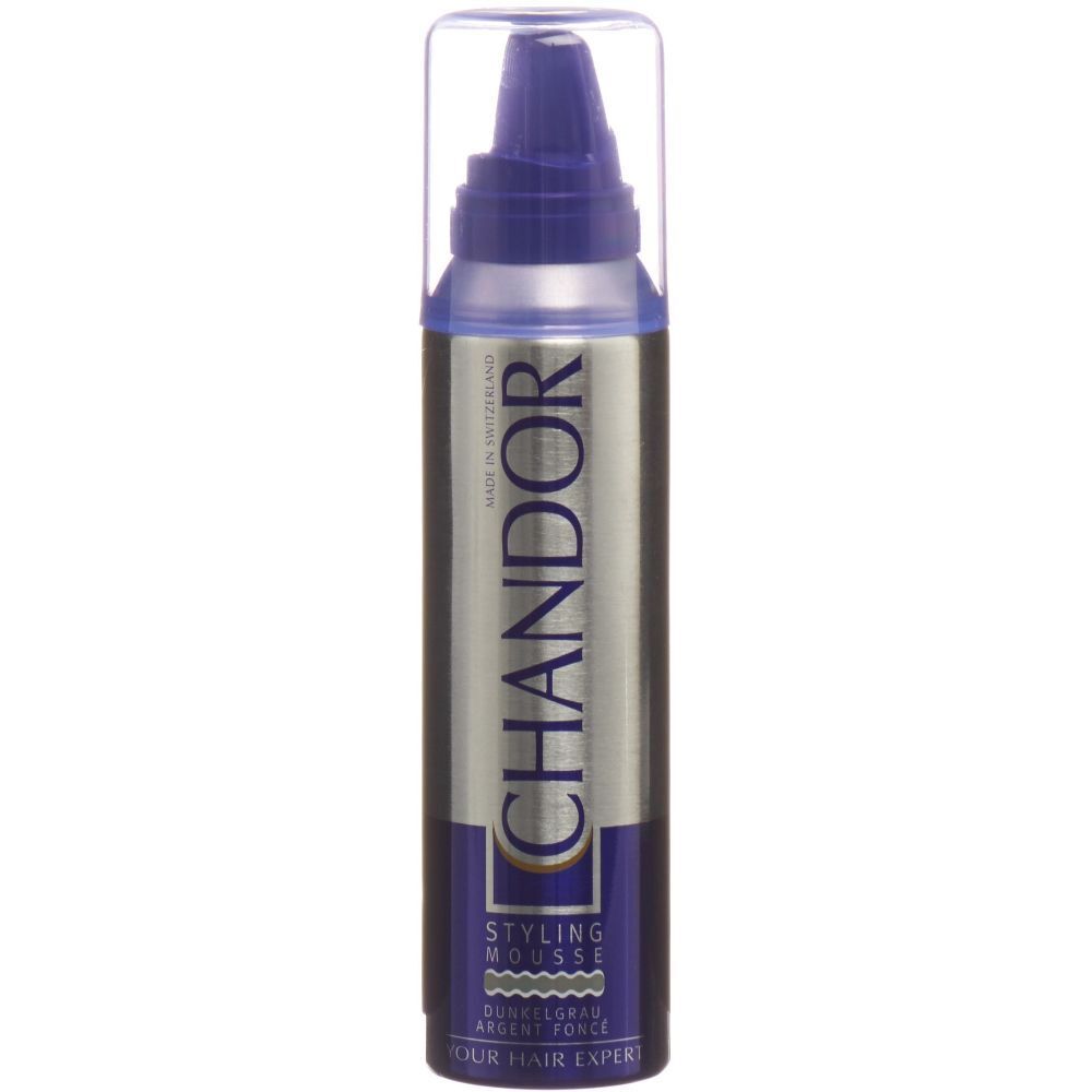 CHANDOR COLOUR Mousse coiffante Gris foncé (150 ml)