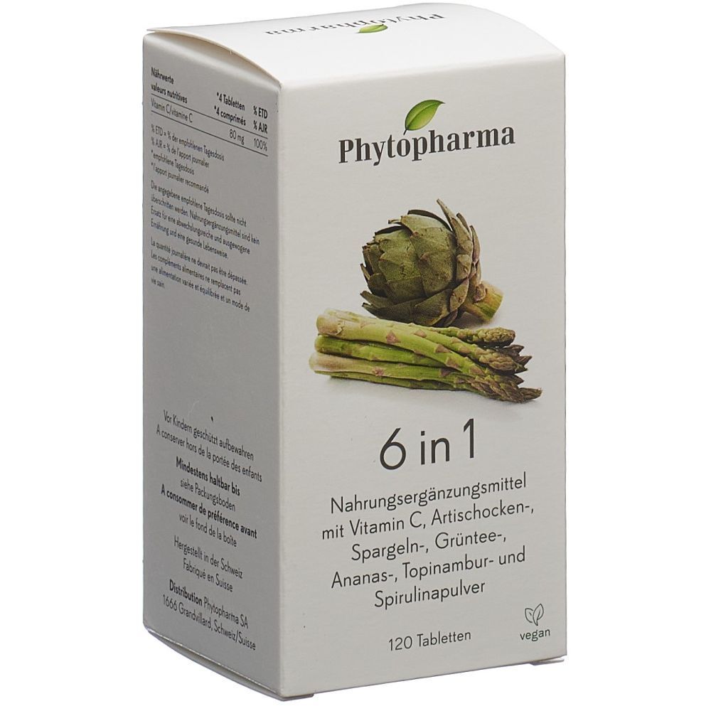 PHYTOPHARMA 6 en 1 — 120 comprimés