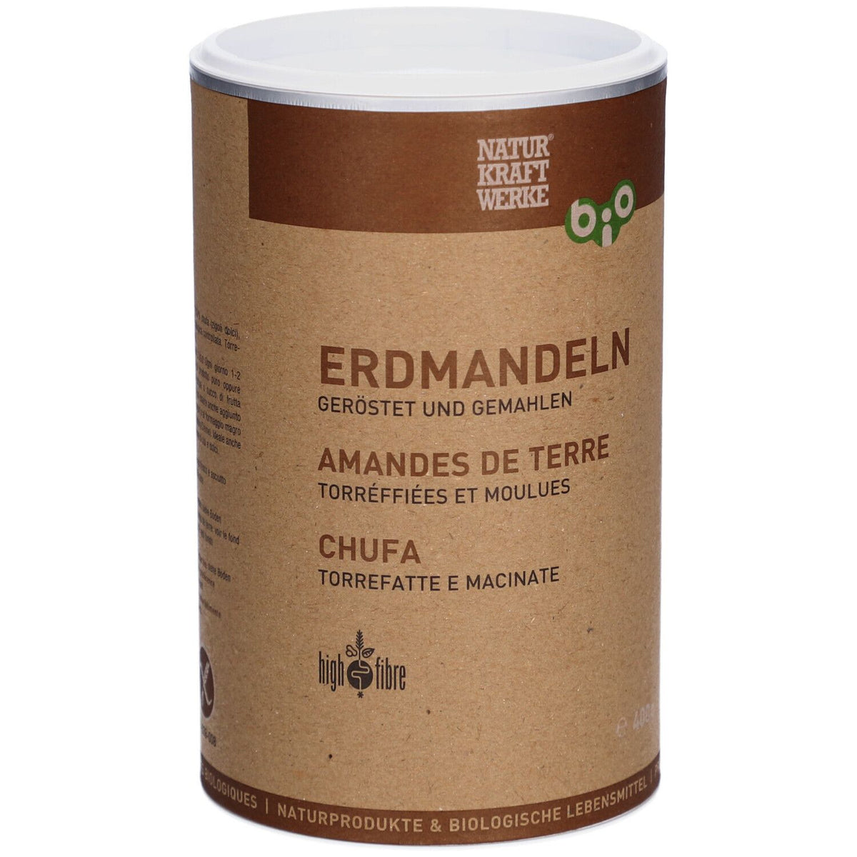 NATURKRAFTWERKE Amandes de terre grillées & moulues bio (400 g)